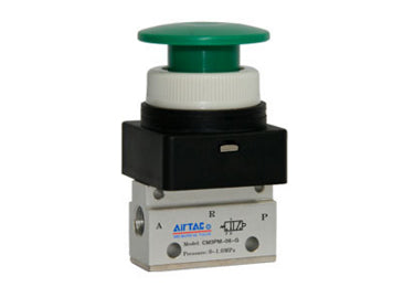 Airtac CM3PM-06: Manual Valve, 3 Way - CM3PM06GT