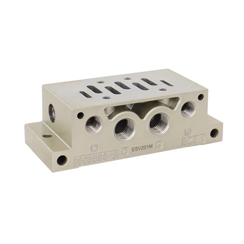 Airtac ESV200: ISO standard solenoid valve manifold sub-base - ESV201M