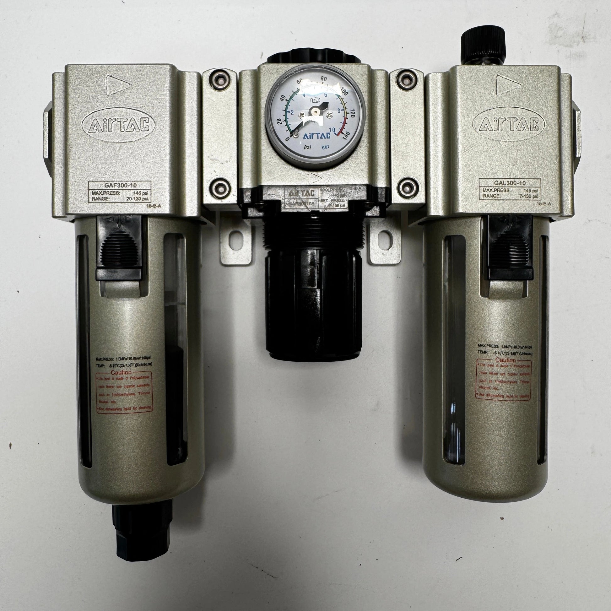 Airtac GAC300: Filter Regulator Lubricator - GAC30010AST