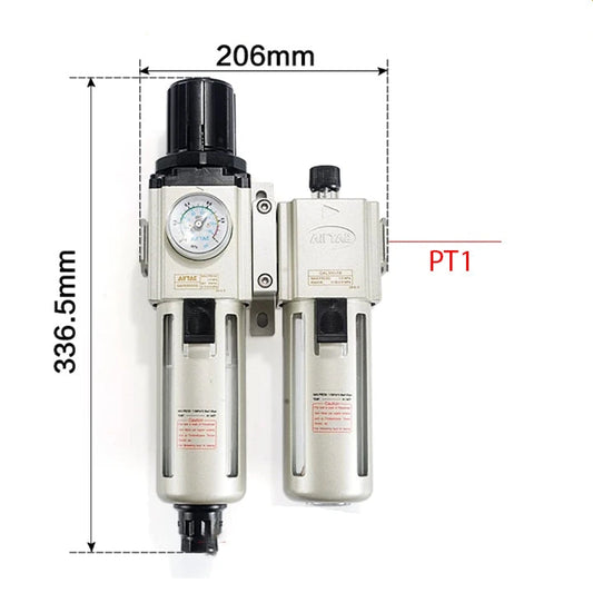 Airtac GAFC600: Filter Regulator Lubricator - GAFC600C25AS