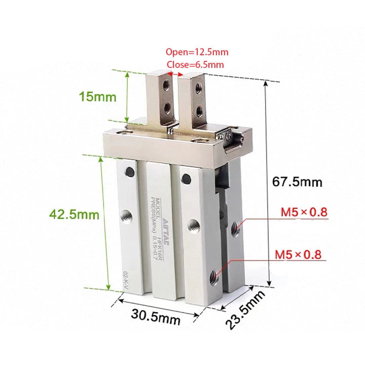 Airtac  HFK Series: Pneumatic Finger  - HFK16R