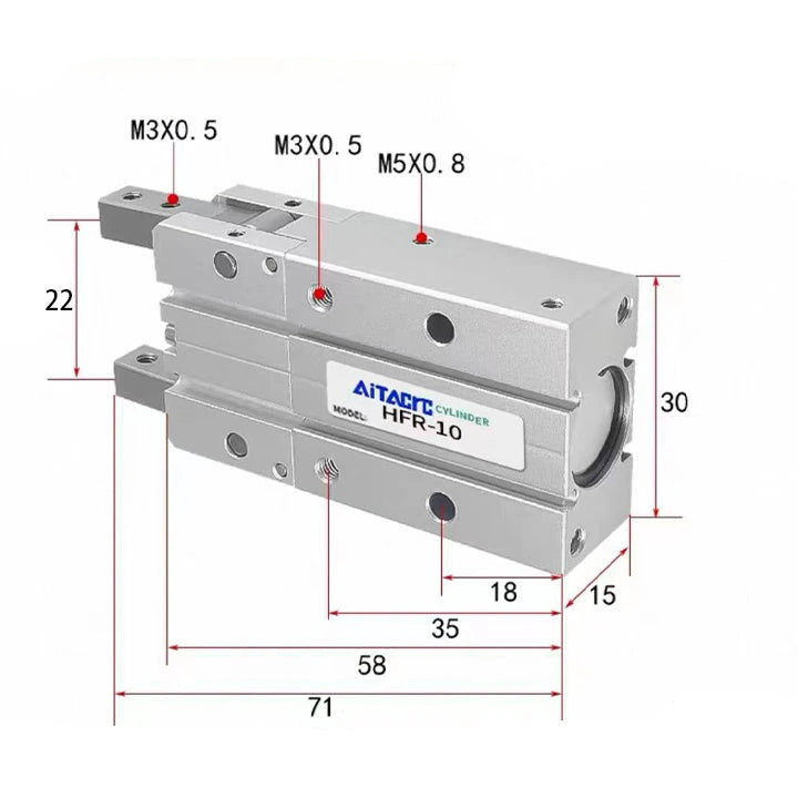 Airtac  HFR series: open and close type pneumatic finger  - HFR10