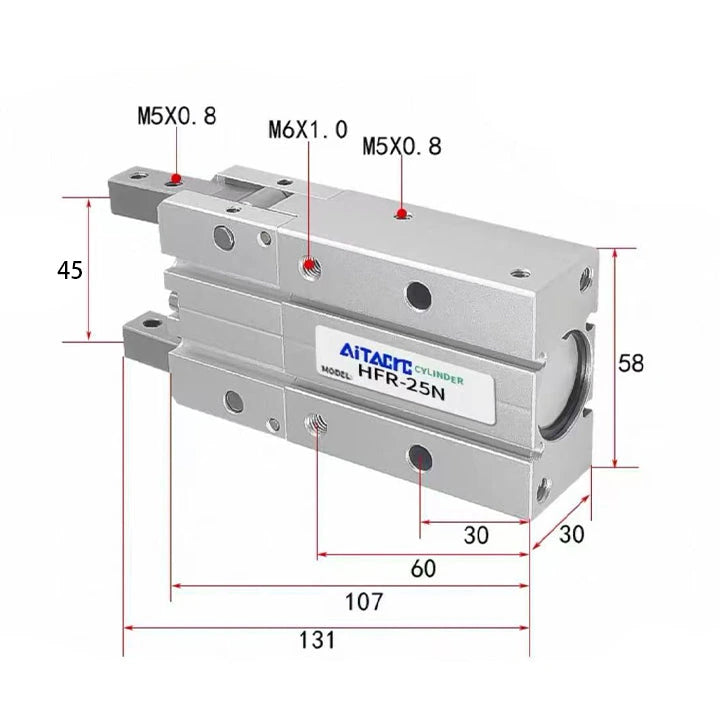 Airtac  HFR series: open and close type pneumatic finger  - HFR25N
