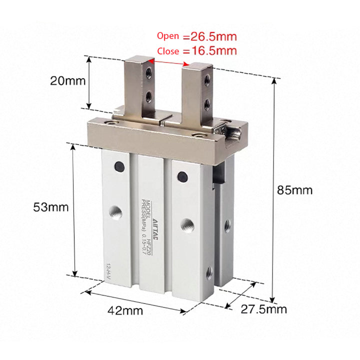 Airtac  HFZ Series: Pneumatic Finger  - HFZ20