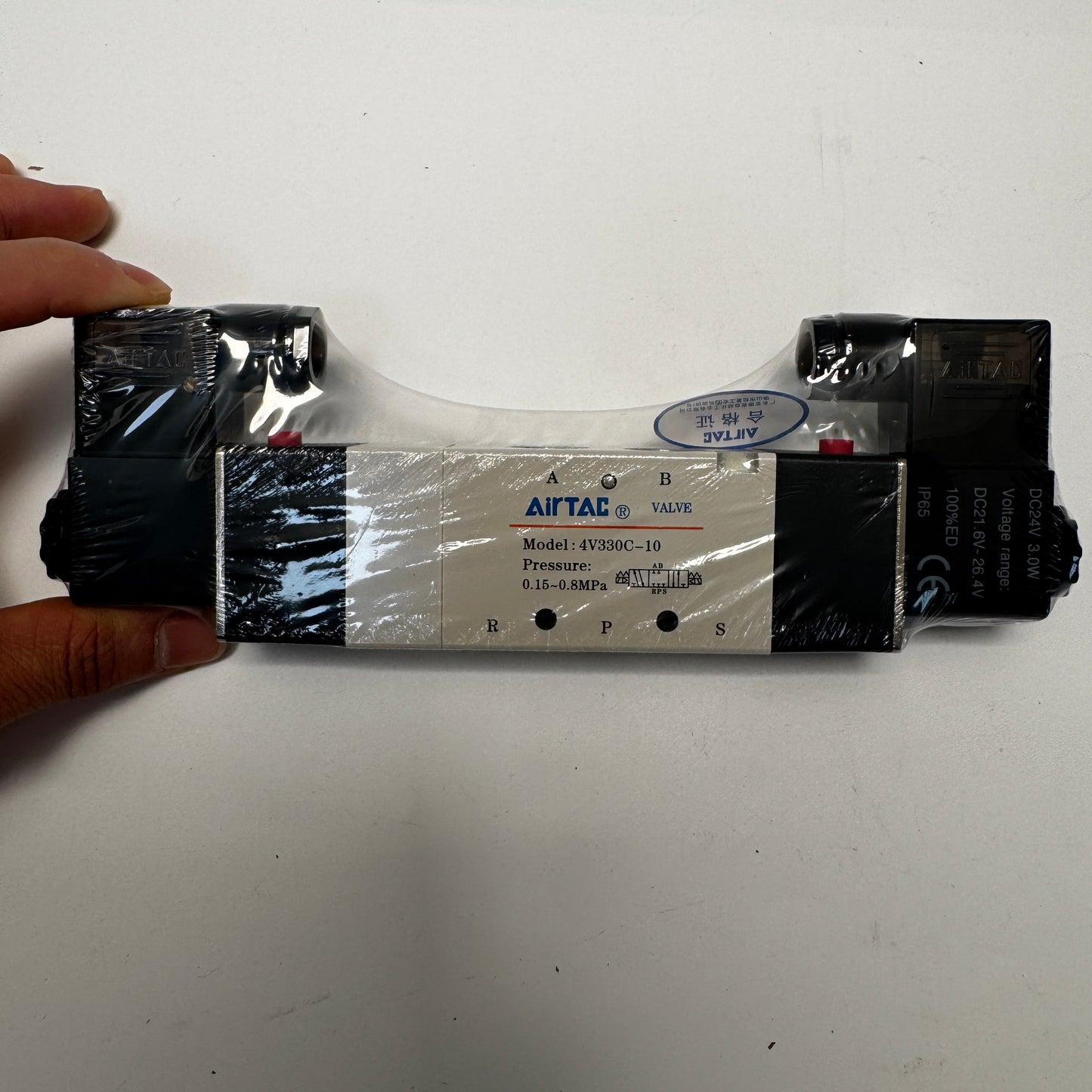 Airtac 4V330C-10: Solenoid Air Valve - 4V330C10B