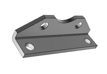 Airtac NACQ: Mounting Bracket for Compact Air Cylinder - F-NACQ80LB