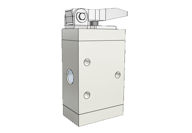 Airtac M3D110-06: Manual Valve, 3 Way - M3D11006T