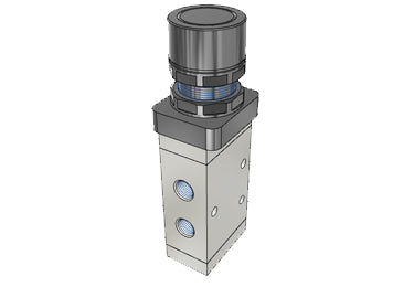 Pneumatic Mechanical Valve Airtac M5PF210-08: Manual Valve, 5 Way - M5PF21008BT