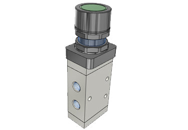 Pneumatic Mechanical Valve Airtac M5PF210-08: Manual Valve, 5 Way - M5PF21008G