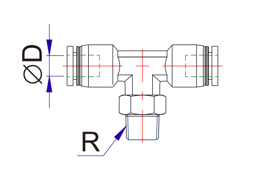 Airtac SUS316: Push to Connect Fitting, Male Connector - X-S6-NPEB1/4-1/2 (MOQ 10 pcs)