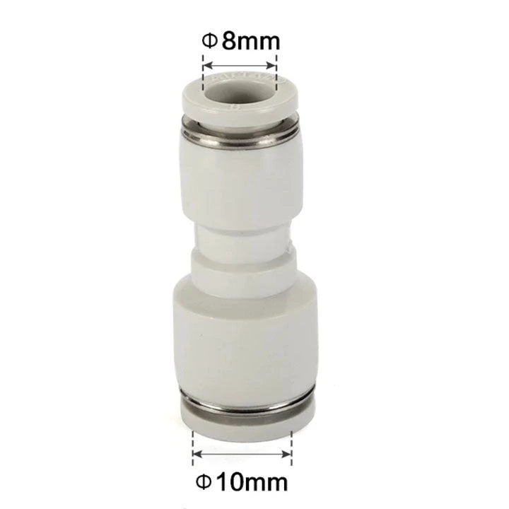 Airtac PG: Push Lock Fitting. Different Diameter Straight - PG10-8