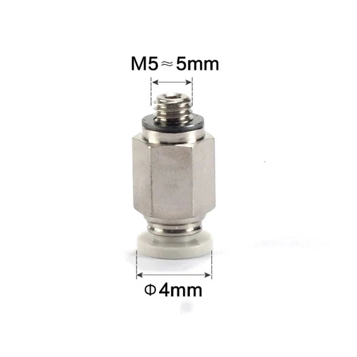 Airtac POC: Push Lock Fitting. Male Connector Rounded - POC6M5
