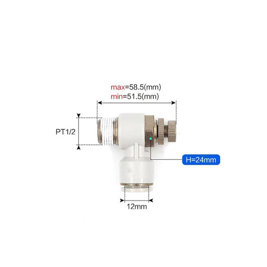 Airtac PSL: Air Flow Control Valve - PSL1204AD