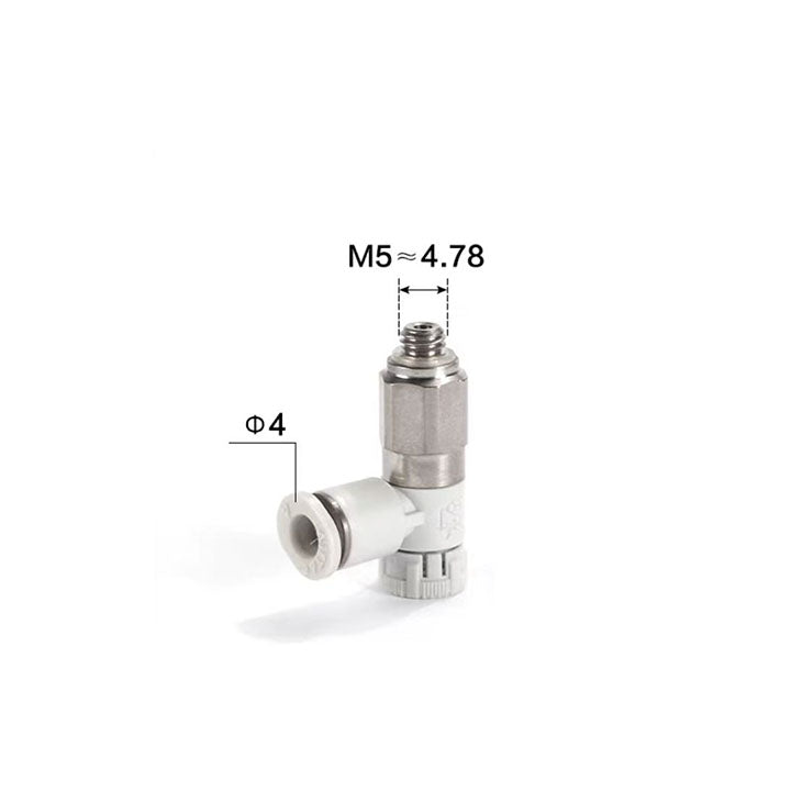 Airtac: Stainless Steel Push-Lock Type Flow Control Valve - PTL4M5BD-MS