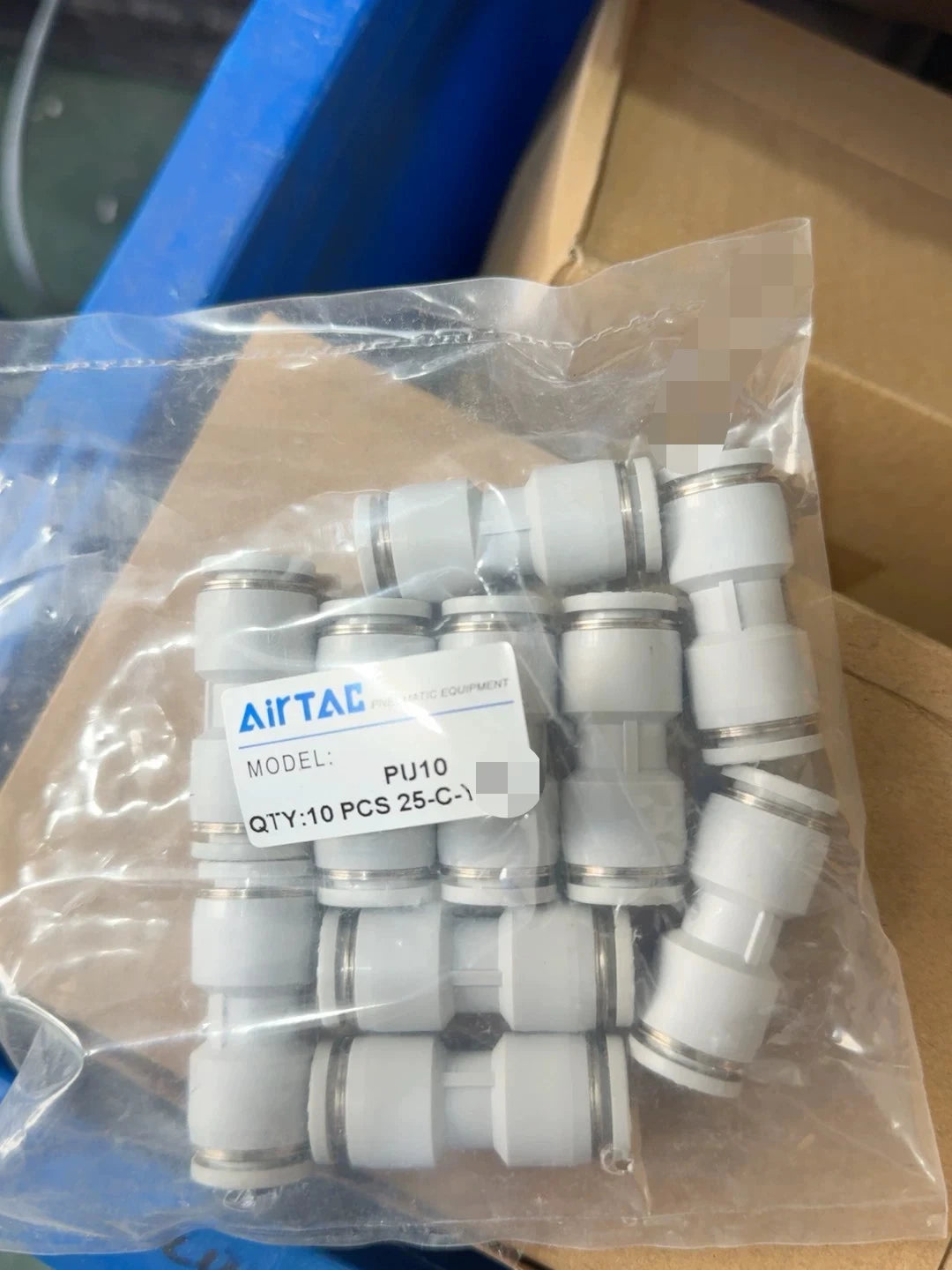 Airtac PU: Push Lock Fitting. Straight Union - PU10
