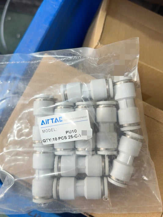 Airtac PU: Push Lock Fitting. Straight Union - PU10