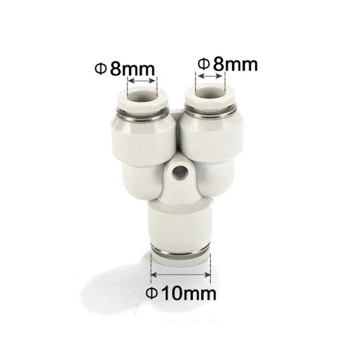 Airtac PYW: Push Lock Fitting. Different Diameter Union Y - PYW10-8