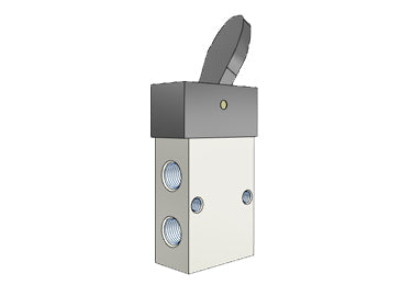 Pneumatic Mechanical Valve Airtac S3Y-M5: Manual Valve, 3 Way - S3YM5
