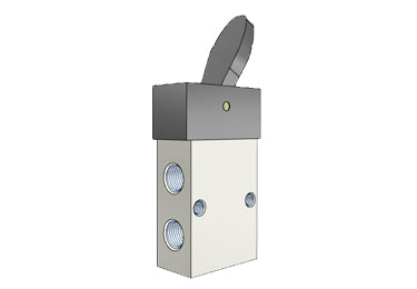 Pneumatic Mechanical Valve Airtac S3Y-08: Manual Valve, 3 Way - S3Y08G