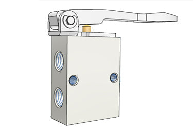 Pneumatic Mechanical Valve Airtac S3C-06: Manual Valve, 3 Way - S3C06T