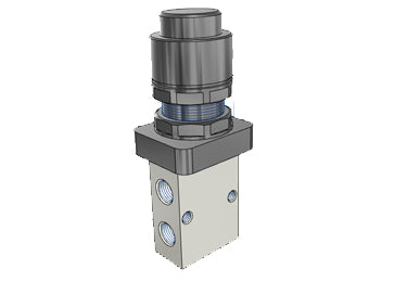 Pneumatic Mechanical Valve Airtac S3PP-08: Manual Valve, 3 Way - S3PP08BT