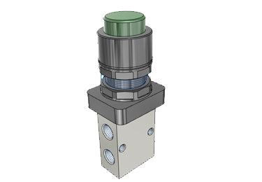 Pneumatic Mechanical Valve Airtac S3PP-06: Manual Valve, 3 Way - S3PP06GG