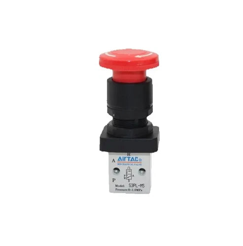 Airtac S3PL-M5: Manual Valve. 3 Way - S3PLM5