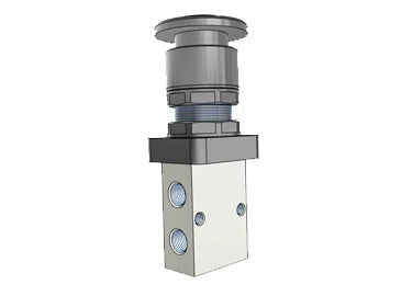 Airtac S3PM-06: Manual Valve. 3 Way - S3PM06BT