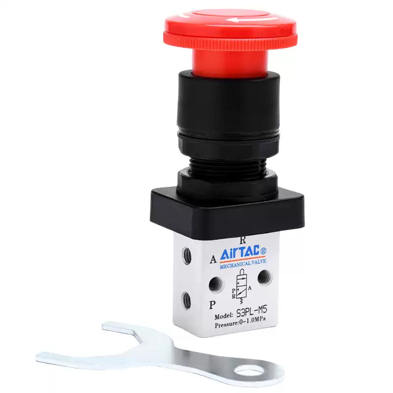 Airtac S3PM-06: Manual Valve. 3 Way - S3PM06R