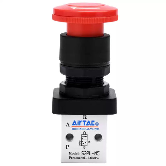 Airtac S3PM-06: Manual Valve. 3 Way - S3PM06R