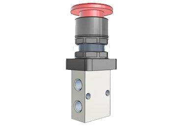 Airtac S3PM-08: Manual Valve. 3 Way - S3PM08R