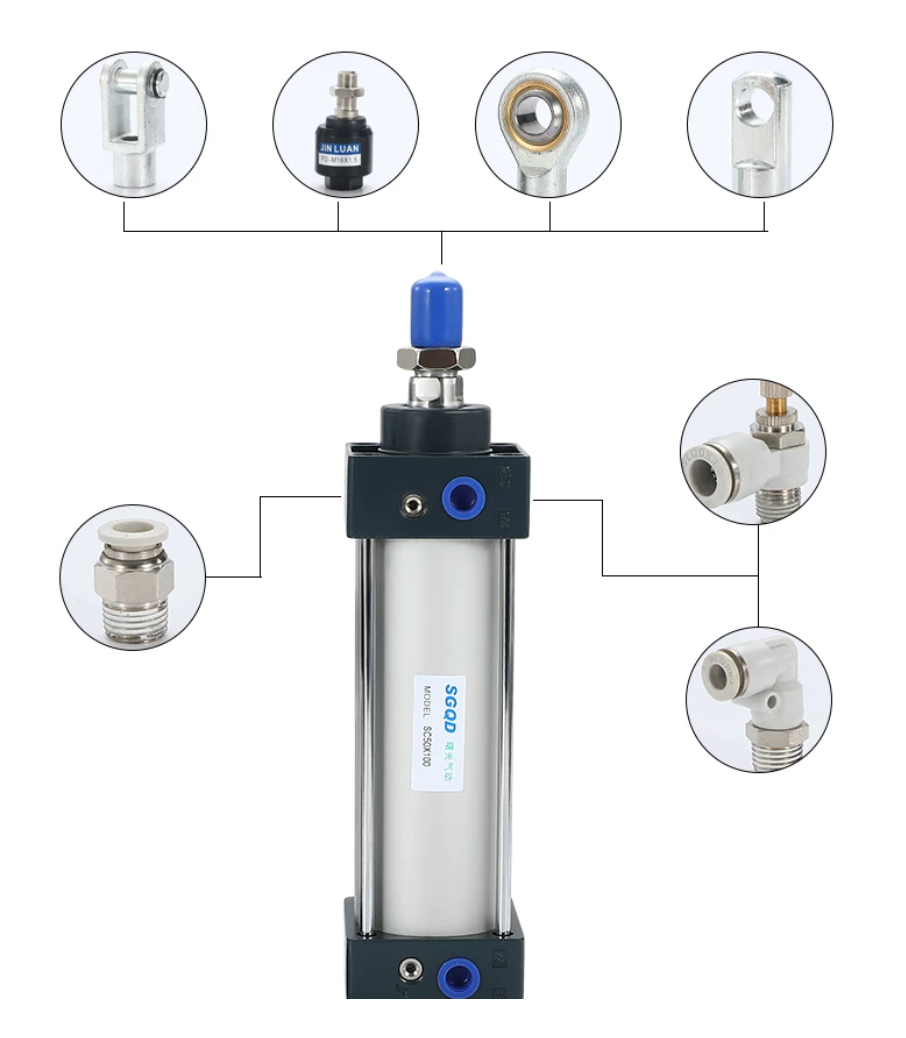 Airtac  SC series: Standard double-acting cylinder  - SC80X50