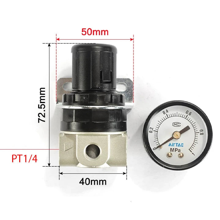 Airtac SDR200-08: Air Pressure Regulator  - SDR200081