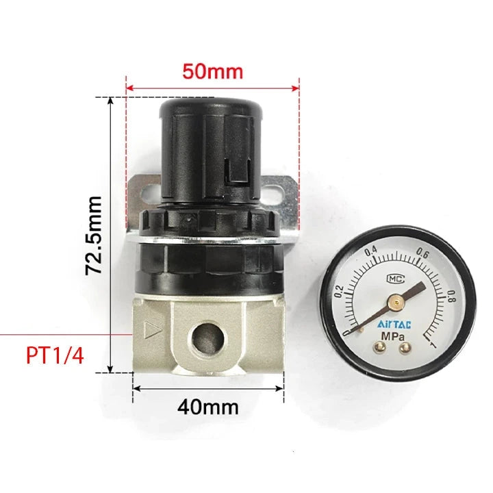 Airtac SDR200-08: Air Pressure Regulator  - SDR20008J2T