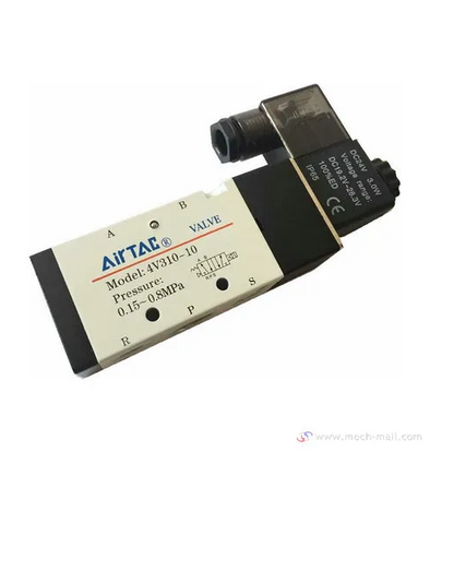 Airtac 4V310-10 AC110V Solenoid Valve | G3/8” High-Flow 5 Port 2 Position Directional Valve for Fast, Powerful, and Stable Industrial Power Control
