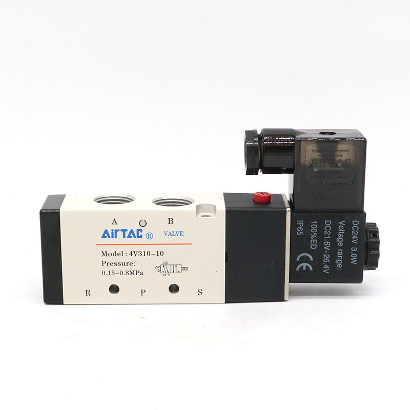 Airtac 4V310-10 AC110V Solenoid Valve | G3/8” High-Flow 5 Port 2 Position Directional Valve for Fast, Powerful, and Stable Industrial Power Control