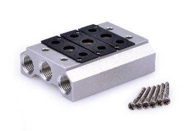 Multi-position Valve BaseAirtac 7V0500M: Pneumatic Air Valve Manifold - 7V0500M12FG