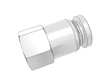Airtac PCF: Push Lock Fitting, Female Connector - PCF601 (MOQ 10 pcs.)
