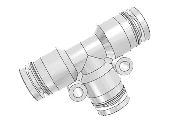 Airtac PE: Push Lock Fitting, Union Tee - PE4D (MOQ 10 pcs.)
