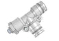 Airtac PED: Push Lock Fitting, Male Run Tee - PED4M5 (MOQ 10 pcs.)