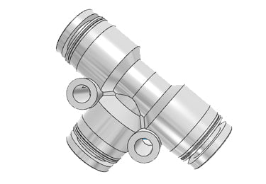 Airtac PEG: Push Lock Fitting, Different Diameter Tee - PEG12-10 (MOQ 10 pcs.)
