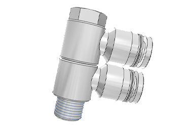 Airtac PHW: Push Lock Fitting, Double Universal Male Elbow - PHW803 (MOQ 10 pcs.)