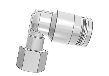 Airtac PLF: Push Lock Fitting, Female Elbow - PLF602 (MOQ 10 pcs.)