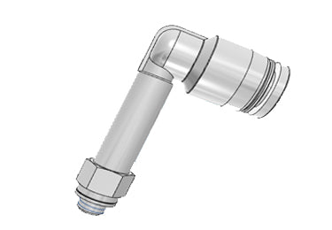 Airtac PLL: Push Lock Fitting, Extended Male Elbow - PLL1004 (MOQ 10 pcs.)