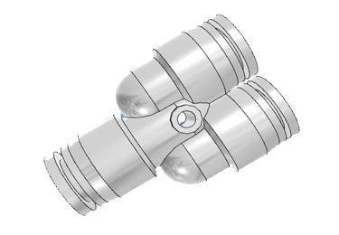 Airtac PYW: Push Lock Fitting, Different Diameter Union Y - PYW8-6 (MOQ 10 pcs.)