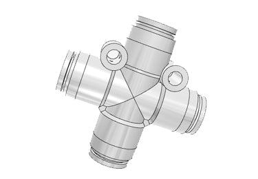 Airtac PZG: Push Lock Fitting, Different Diameter Cross - PZG6-4 (MOQ 10 pcs.)